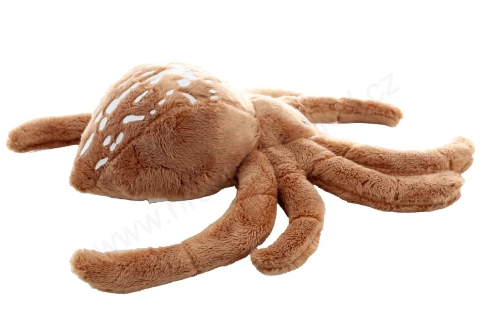 Plyš pavouk Křižák obecný, hnědý 25 cm