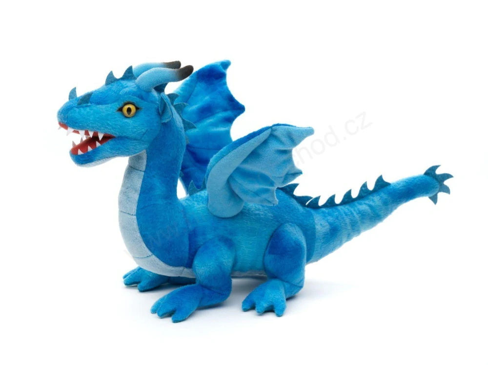 Plyšový Drak modrý 36 cm