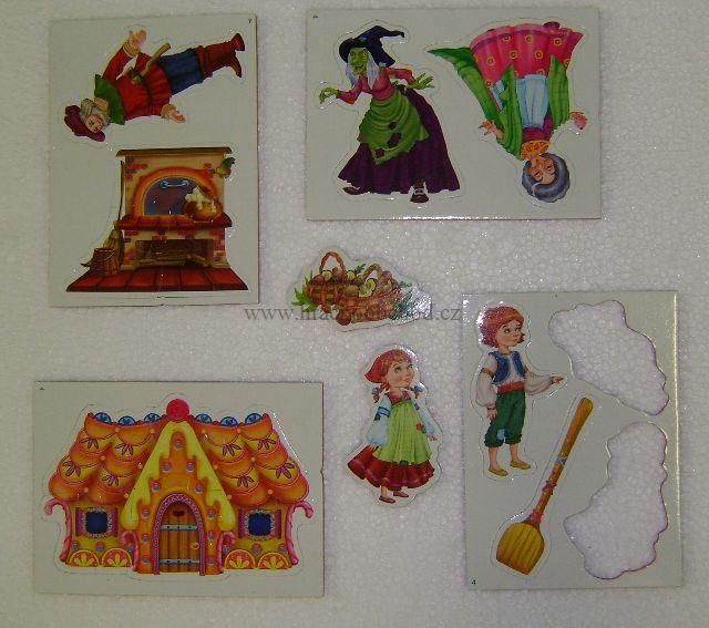 MAGNETKY - mini DIVADLO - O PERNÍKOVÉ CHALOUPCE