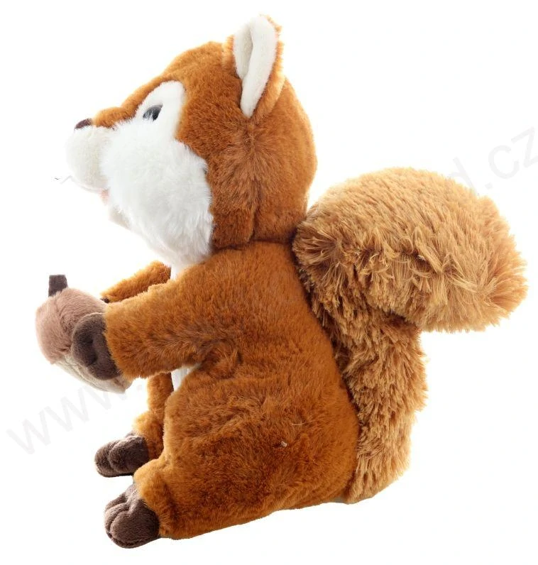 Plyšová veselá veverka sedící 23 cm