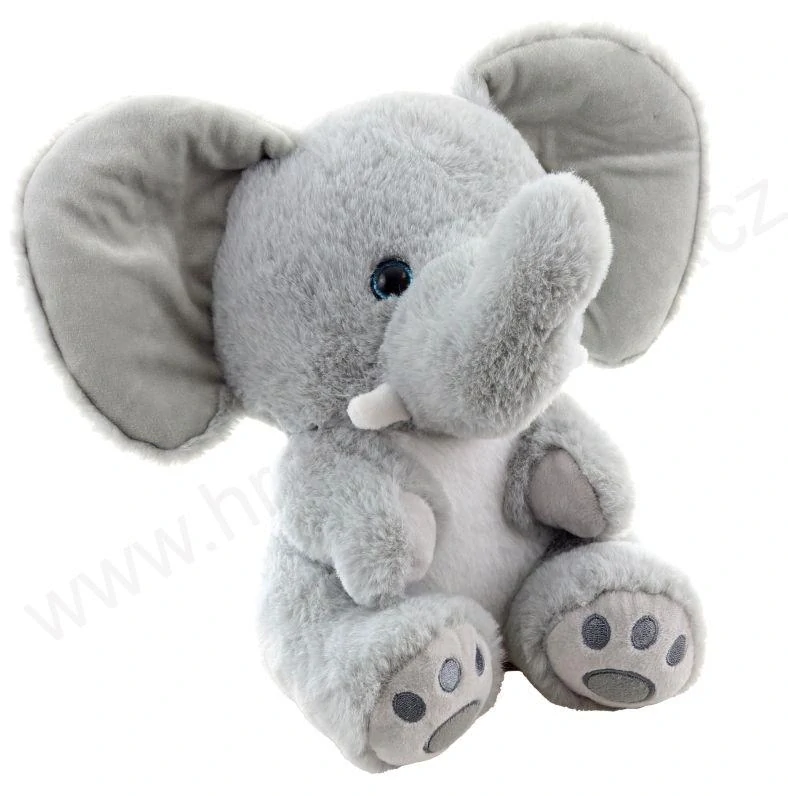 Plyšový slon sedící 25 cm