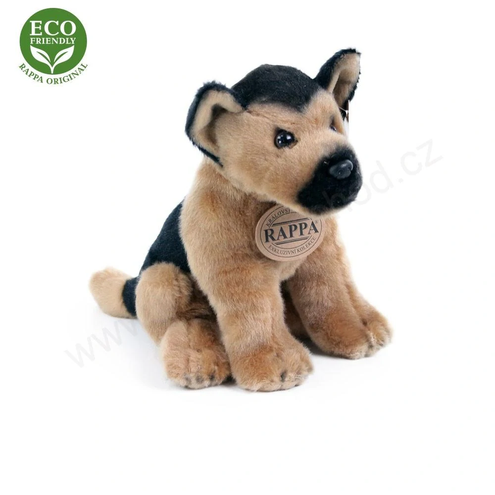 Plyšový pes vlčák sedící 20 cm ECO-FRIENDLY