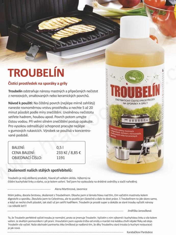 TROUBELÍN – čistící přípravek na trouby a grily