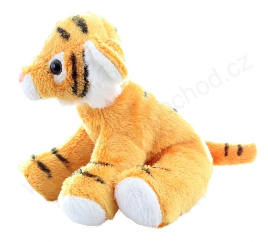 Plyšový Tygr hnědý sedící 15 cm