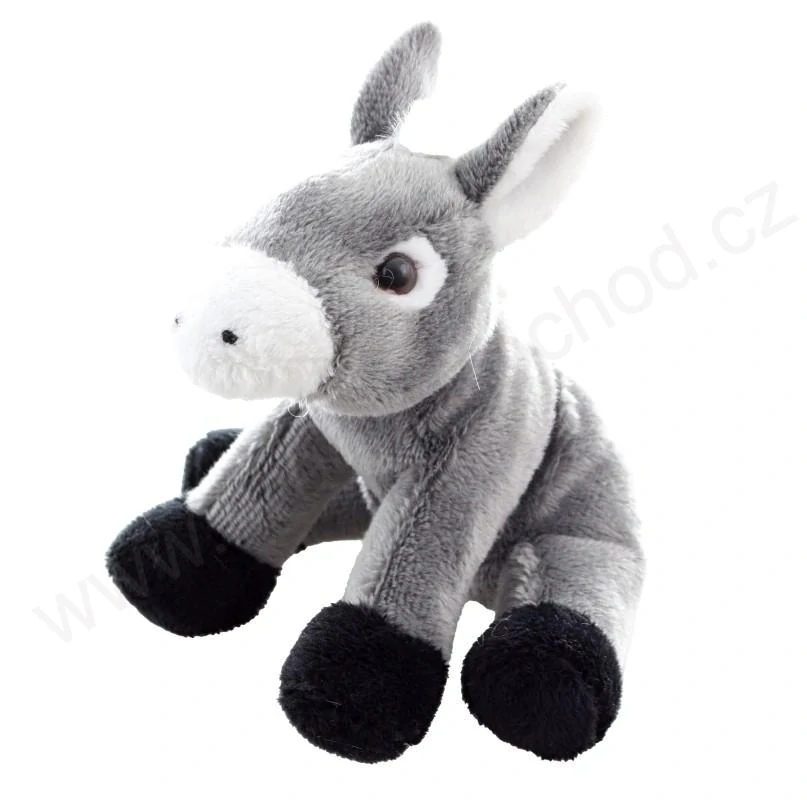 Plyšový osel sedící 15 cm