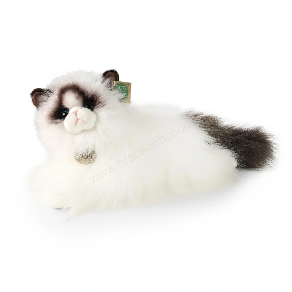 Plyšová kočka ragdoll ležící 35 cm ECO-FRIENDLY-FRIENDLY