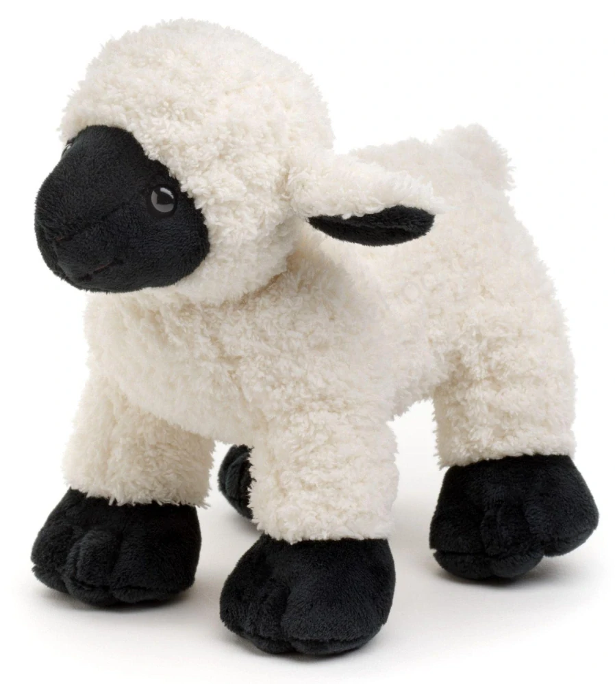 Plyšová ovce / ovečka černobílá stojící 20 cm