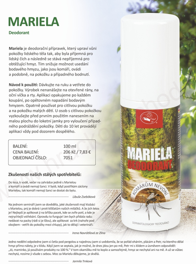 Missiva MARIELA 100 ml - spray proti komárům