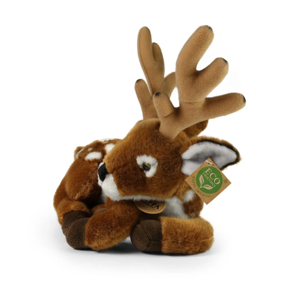 Plyšový jelen / koloušek / daněk ležící 21 cm ECO-FRIENDLY
