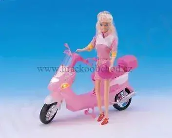 Skútr pro panenky typu Barbie