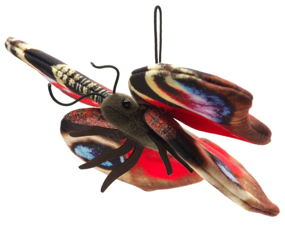 Plyšový motýl Babočka paví oko 24 cm ECO-FRIENDLY