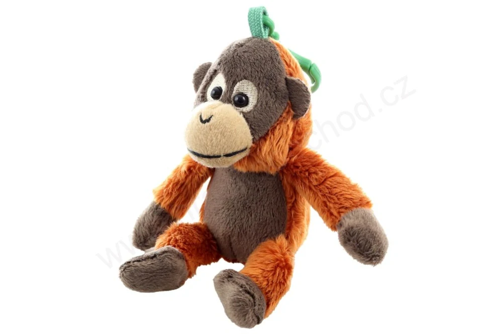 Plyšová opice ORANGUTAN přívěšek / klíčenka