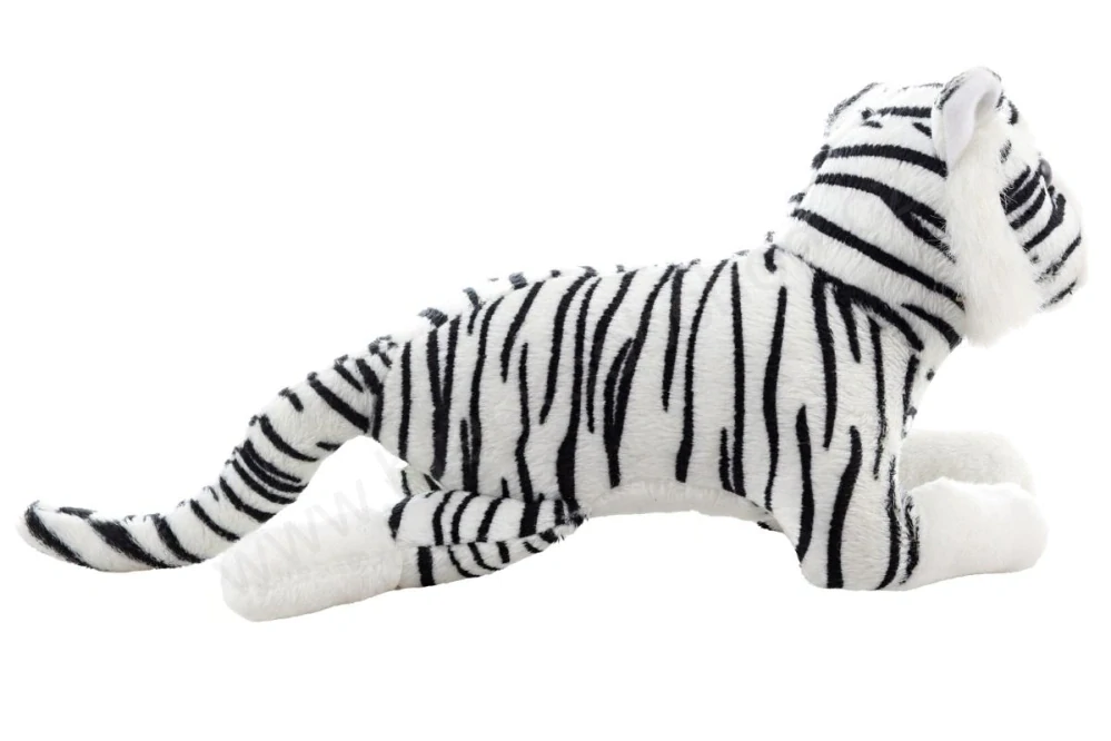 Plyšový Tygr bílý ležící 20 cm