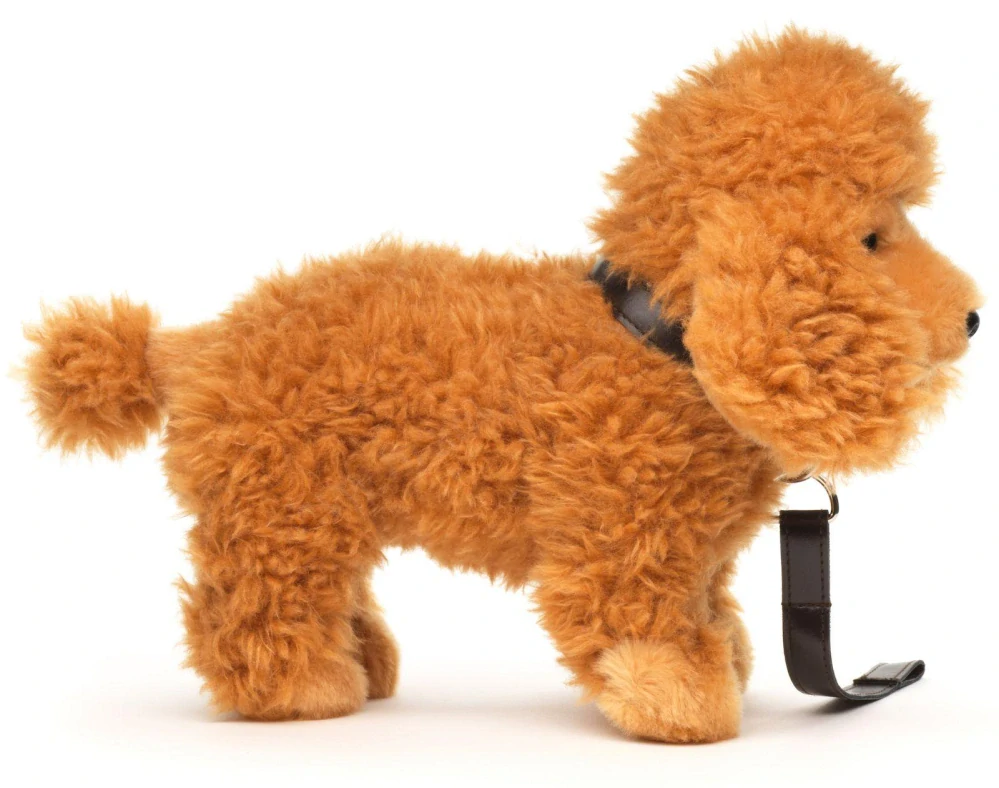 Plyšový pes Pudl hnědý 24 cm ECO-FRIENDLY