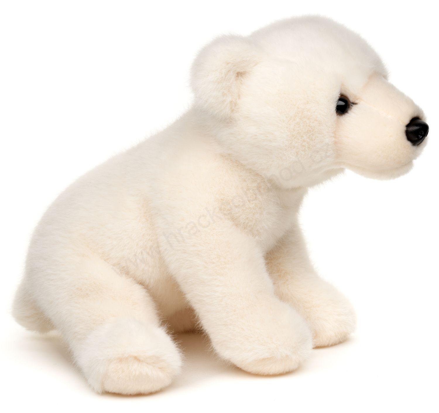 Plyšový lední medvěd sedící, 19 cm