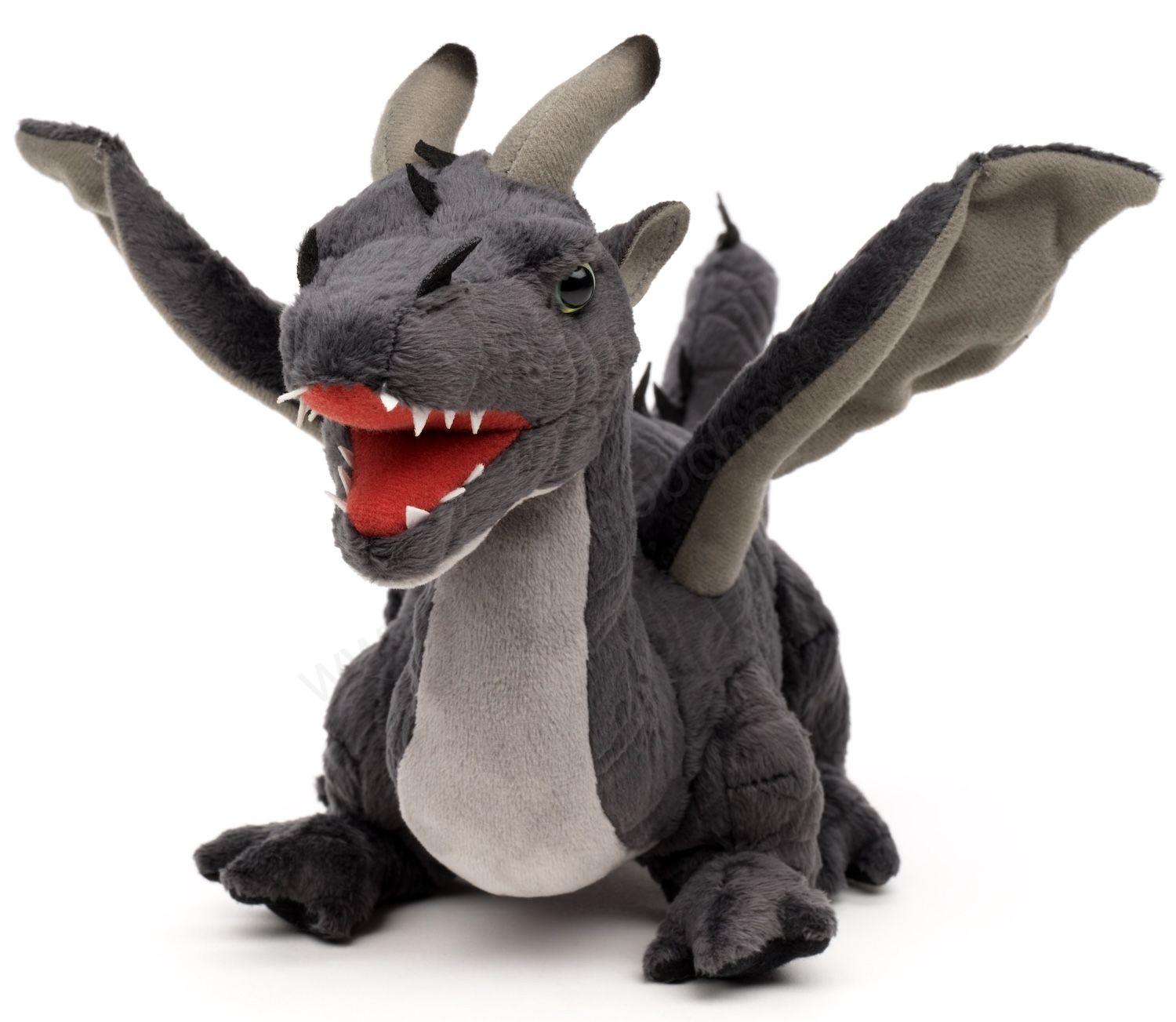 Plyšový Drak černý 35 cm Eco-friendly