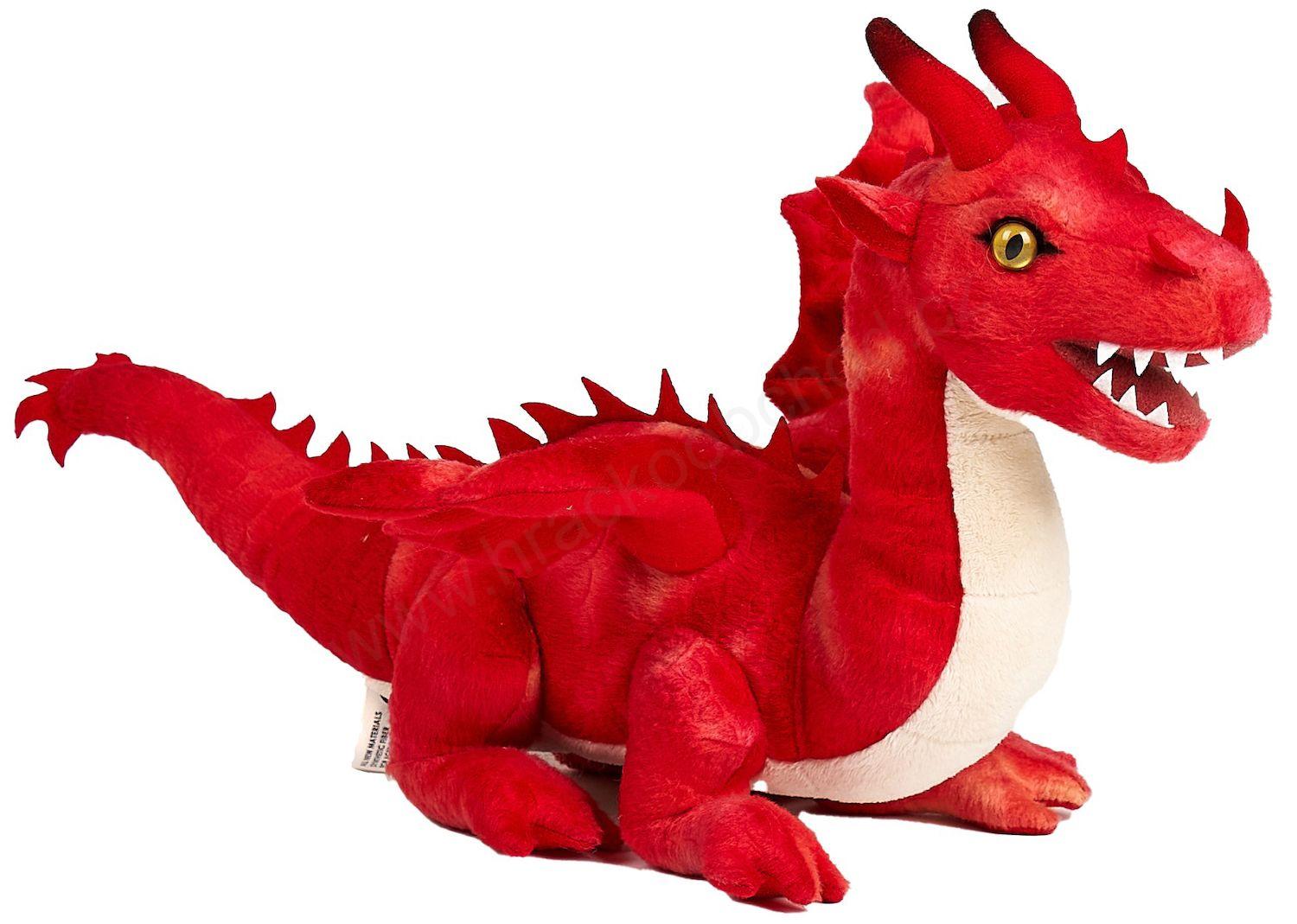 Plyšový Drak červený 40 cm