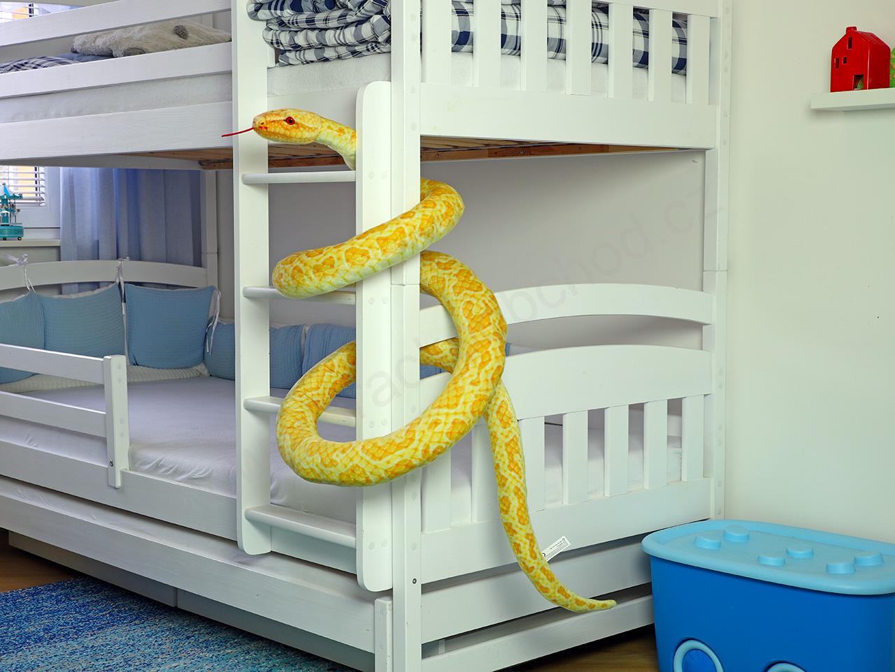 Plyšový had krajta zlatá 300 cm !