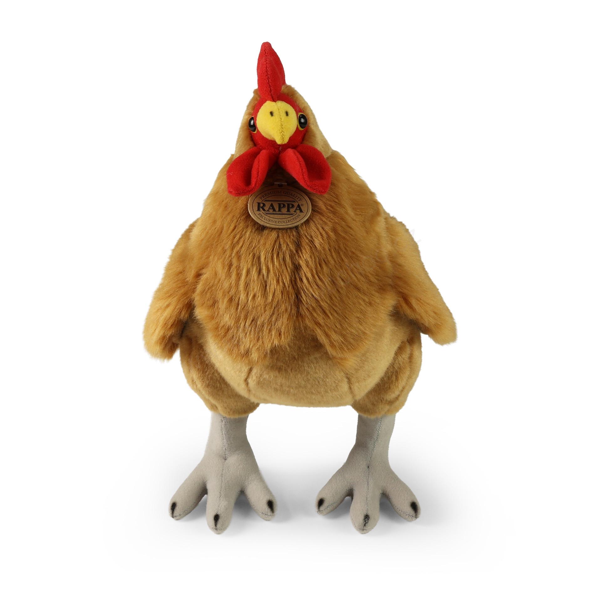 Plyšový KOHOUT hnědý 34 cm