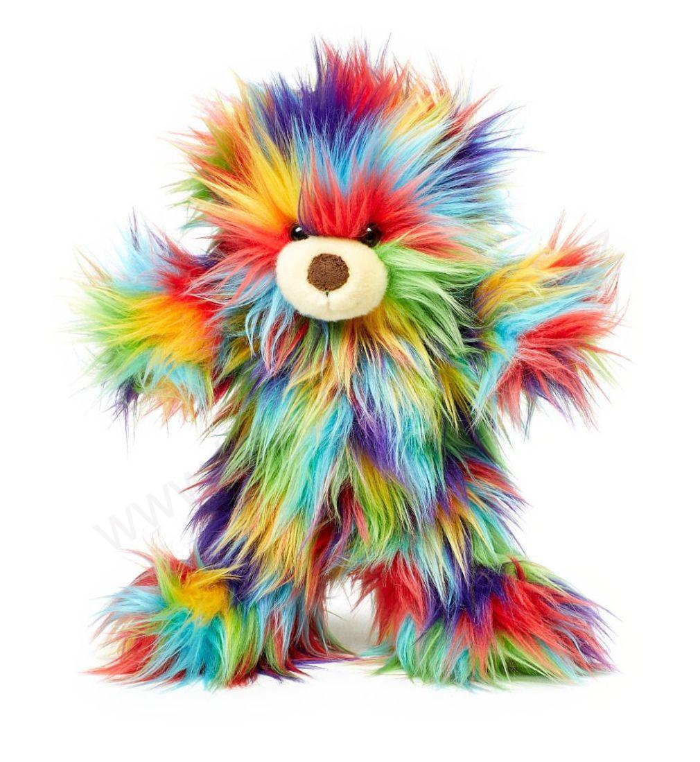 Plyšový medvěd barevný 23 cm ECO-FRIENDLY