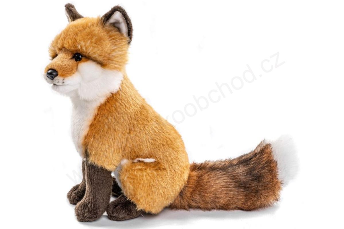 Plyšová LIŠKA liška sedící 27 cm ECO FRIENDLY
