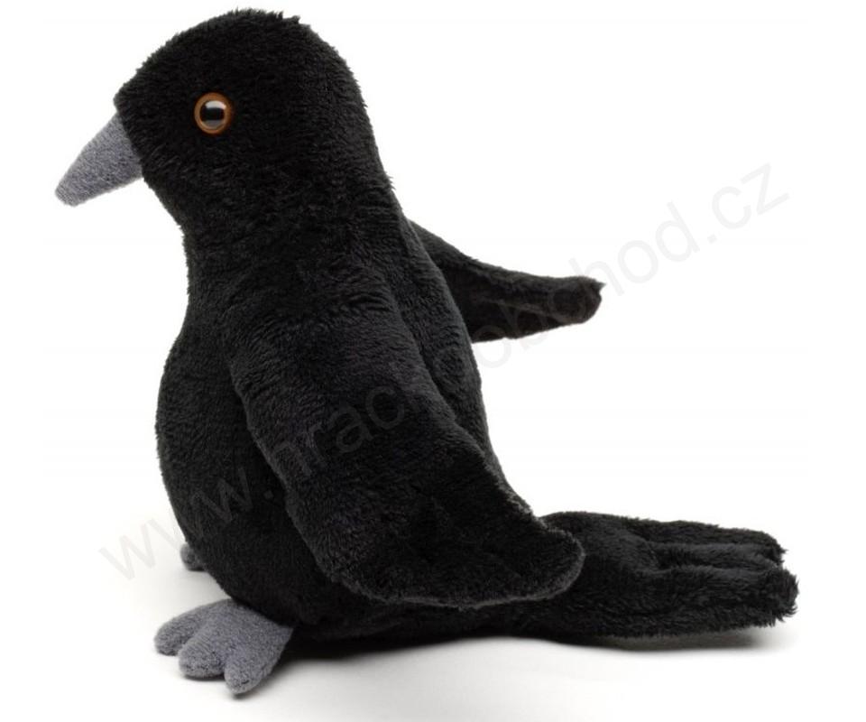 Plyšový havran - vrána - krkavec 12 cm ECO FRIENDLY