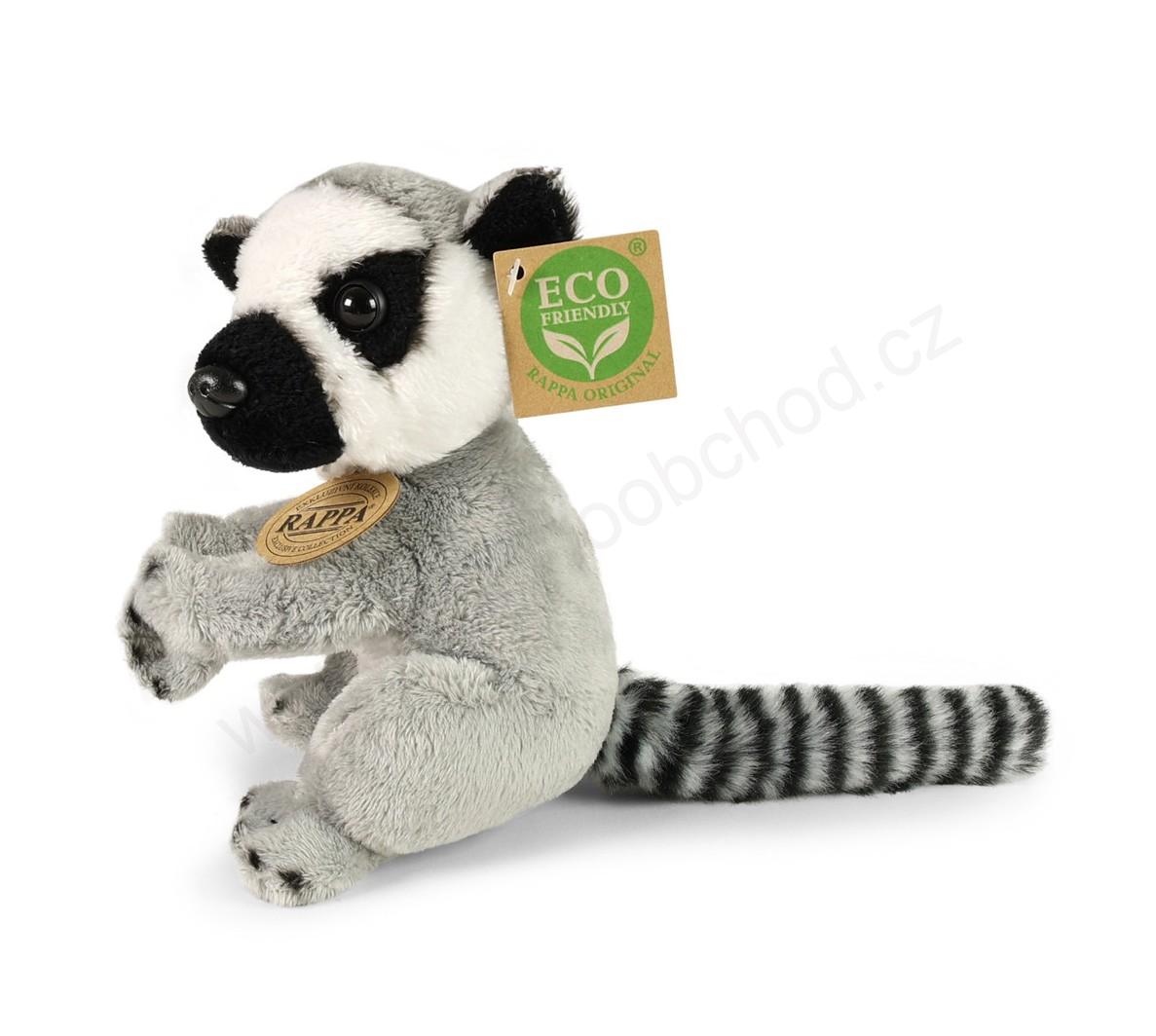Plyšový lemur sedící 15 cm ECO-FRIENDLY