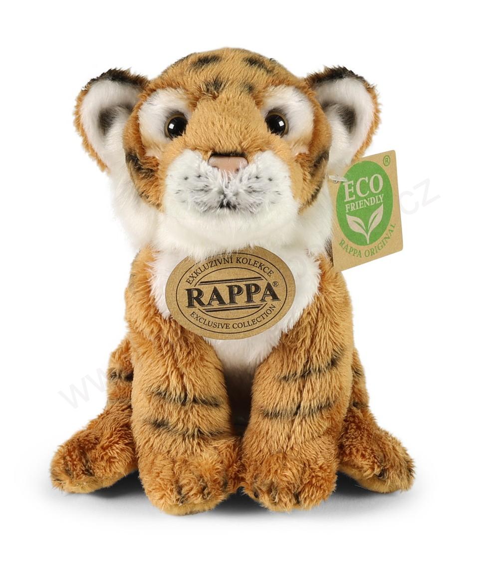 Plyšový tygr hnědý sedící 15 cm ECO-FRIENDLY