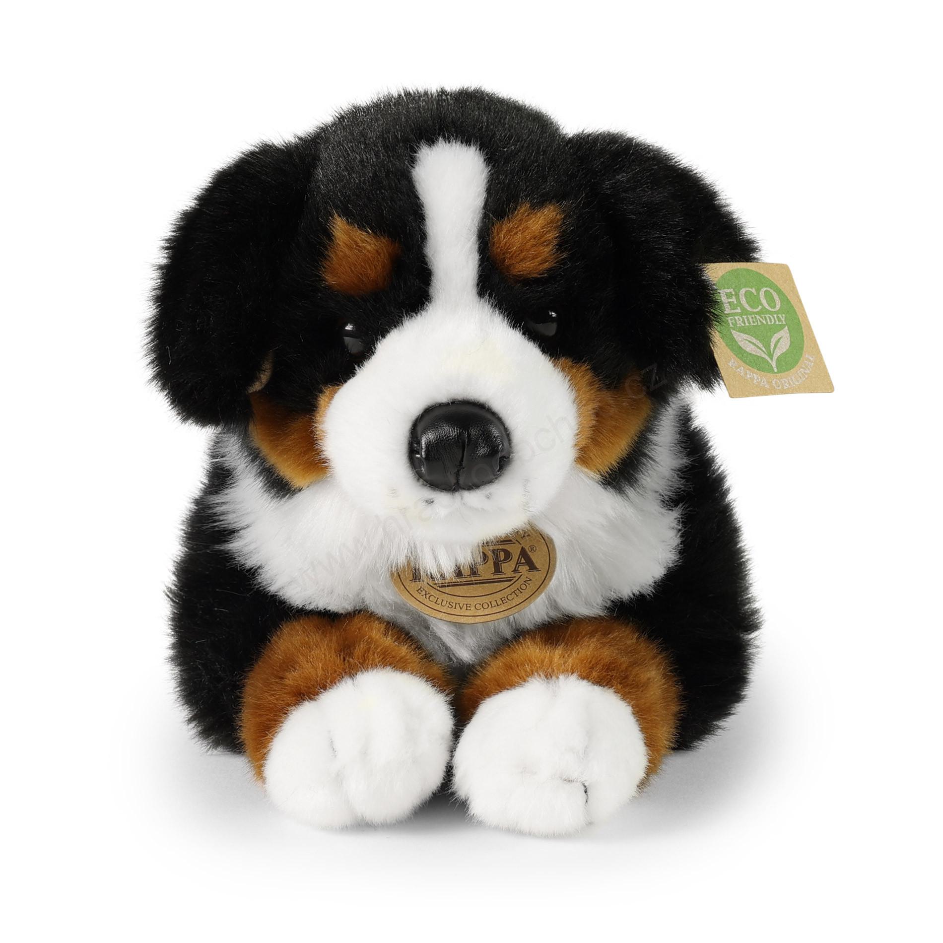 Plyšový bernský salašnický pes ležící 34 cm ECO-FRIENDLY