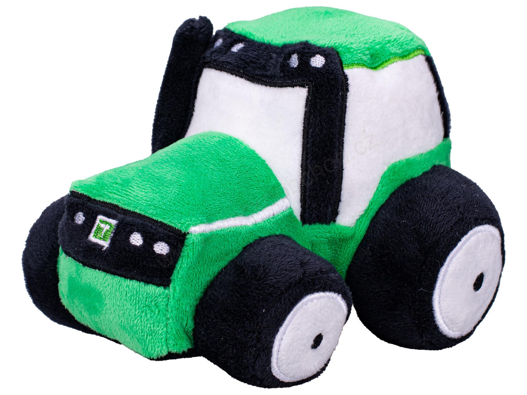 Plyšový traktor 13 cm - 3 druhy