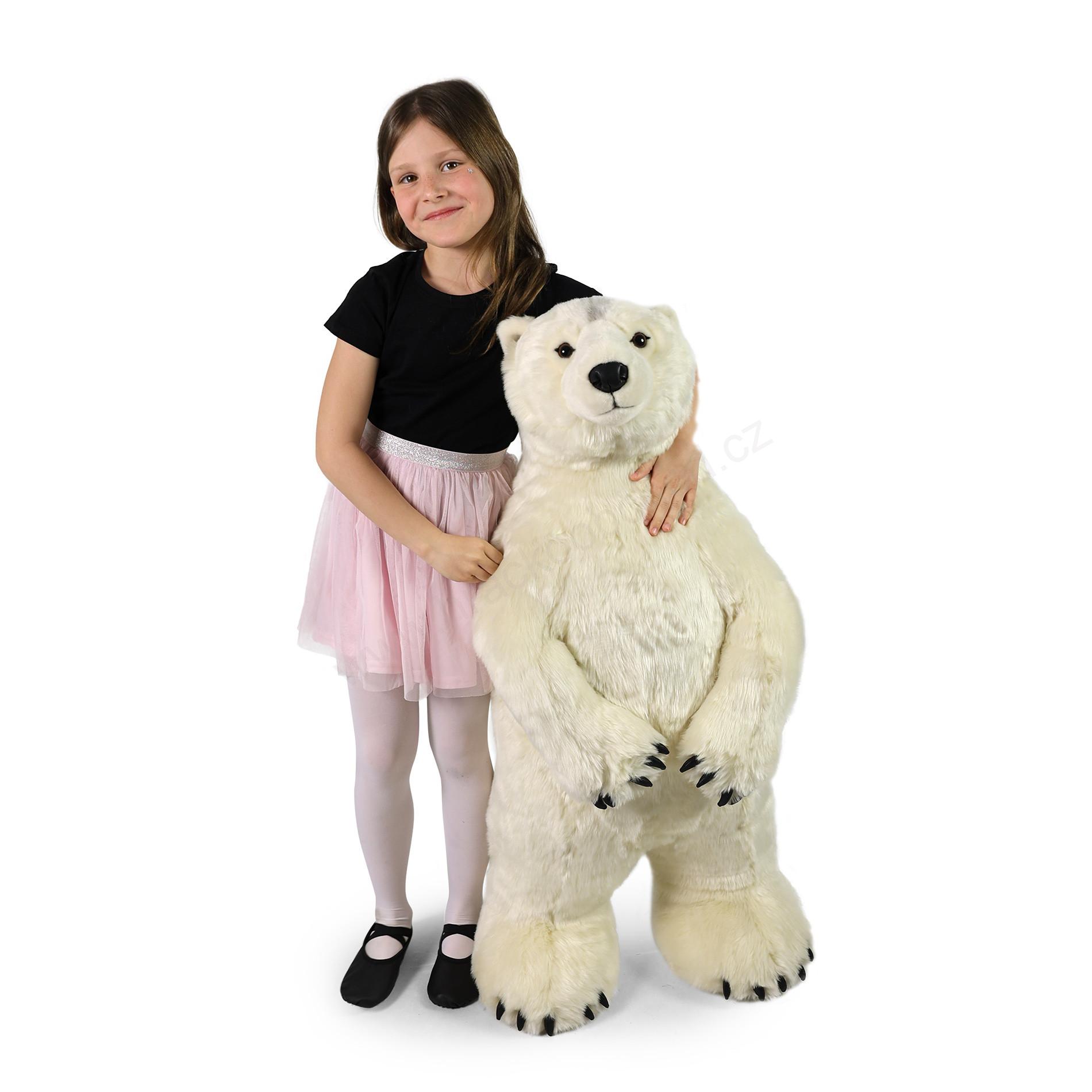 Plyšový lední medvěd 100 cm ECO-FRIENDLY