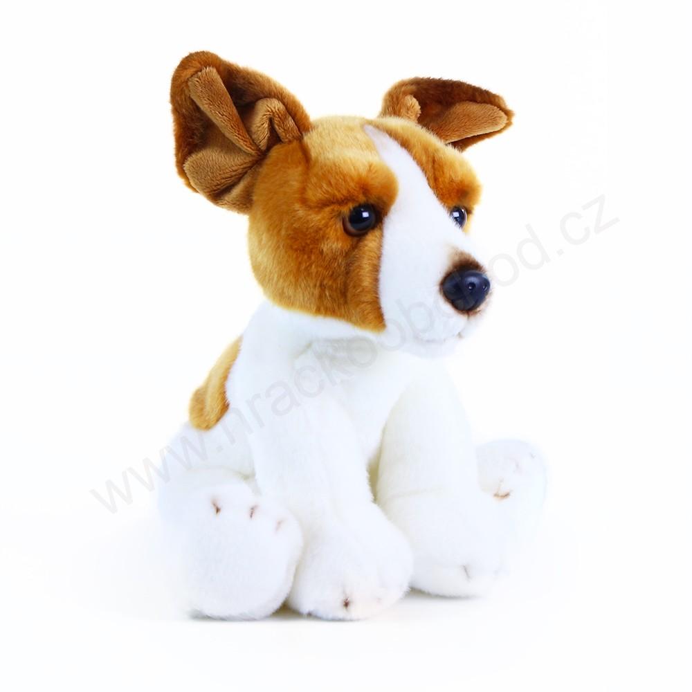 Plyšový pes jack russell sedící 30 cm ECO-FRIENDLY