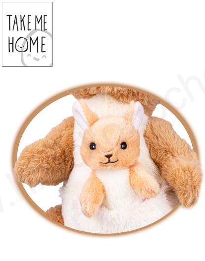 Plyšový KLOKAN s mládětem - 32 cm Take Me Home