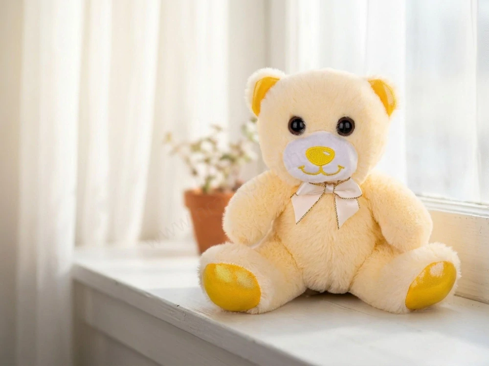 Plushy Pal medvídek plyšový 15 cm sedící s mašlí vonící(3 druhy)