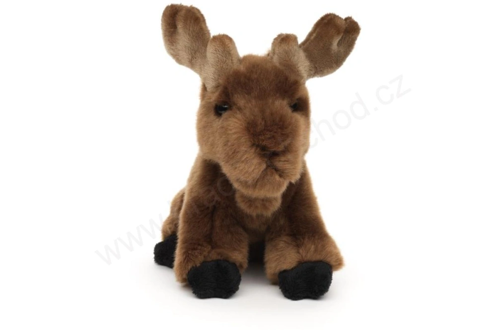 Plyšový los realistický sedící 20 cm – Uni-Toys Eco-Friendly