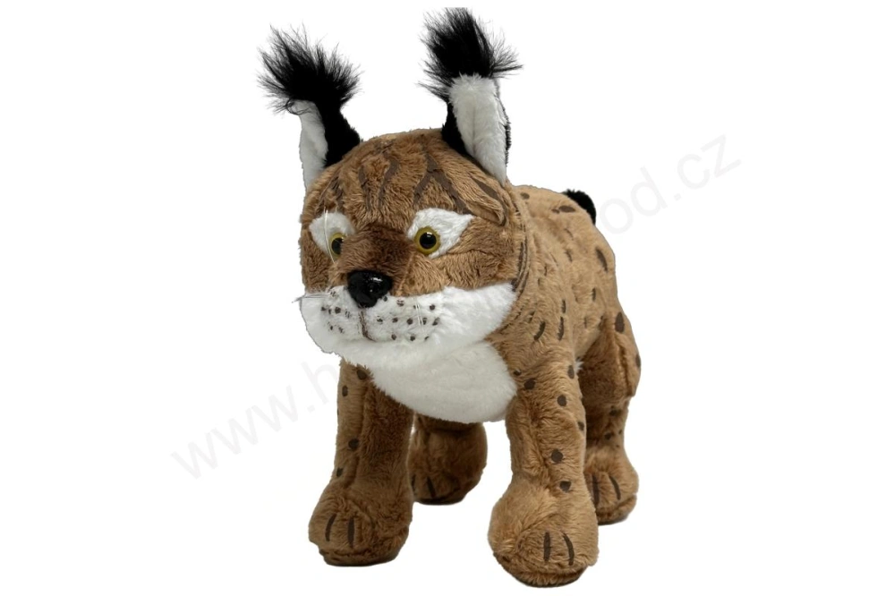 Plyšový rys stojící 20 cm