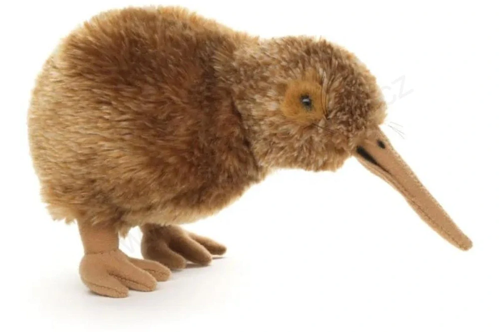 Plyšový pták Kivi (kiwi) 16 cm