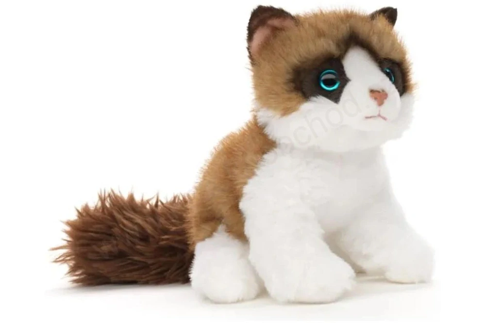 Plyšová kočka RAGDOLL Ragdoll 18 cm, sedící Eco-friendly