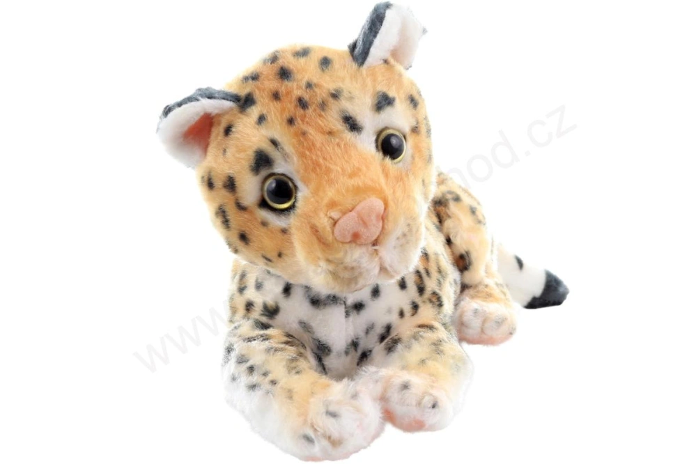 Plyšový leopard ležící, 21 cm