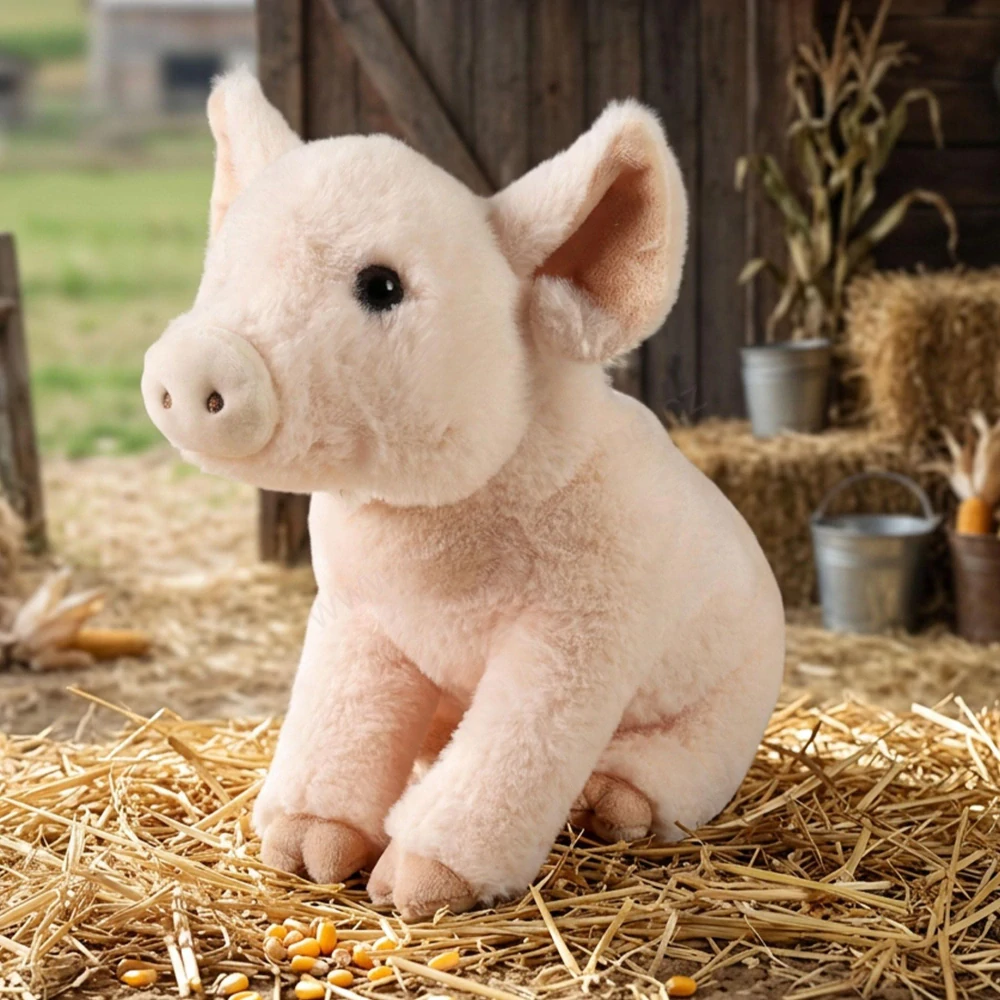 Plyšové prase sedící 28 cm ECO-FRIENDLY PLUSH WORLD