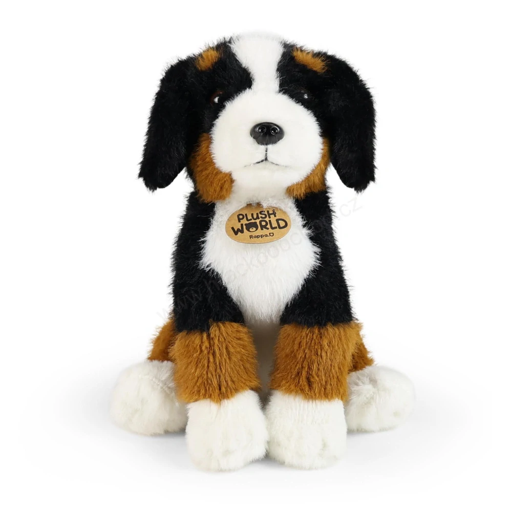 Plyšový pes bernský salašnický 25 cm, sedící ECO-FRIENDLY PLUSH WORLD