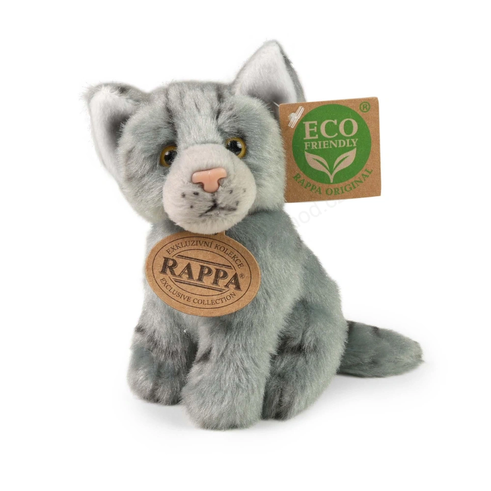 Plyšová kočka 14 cm sedící (6 druhů) ECO-FRIENDLY