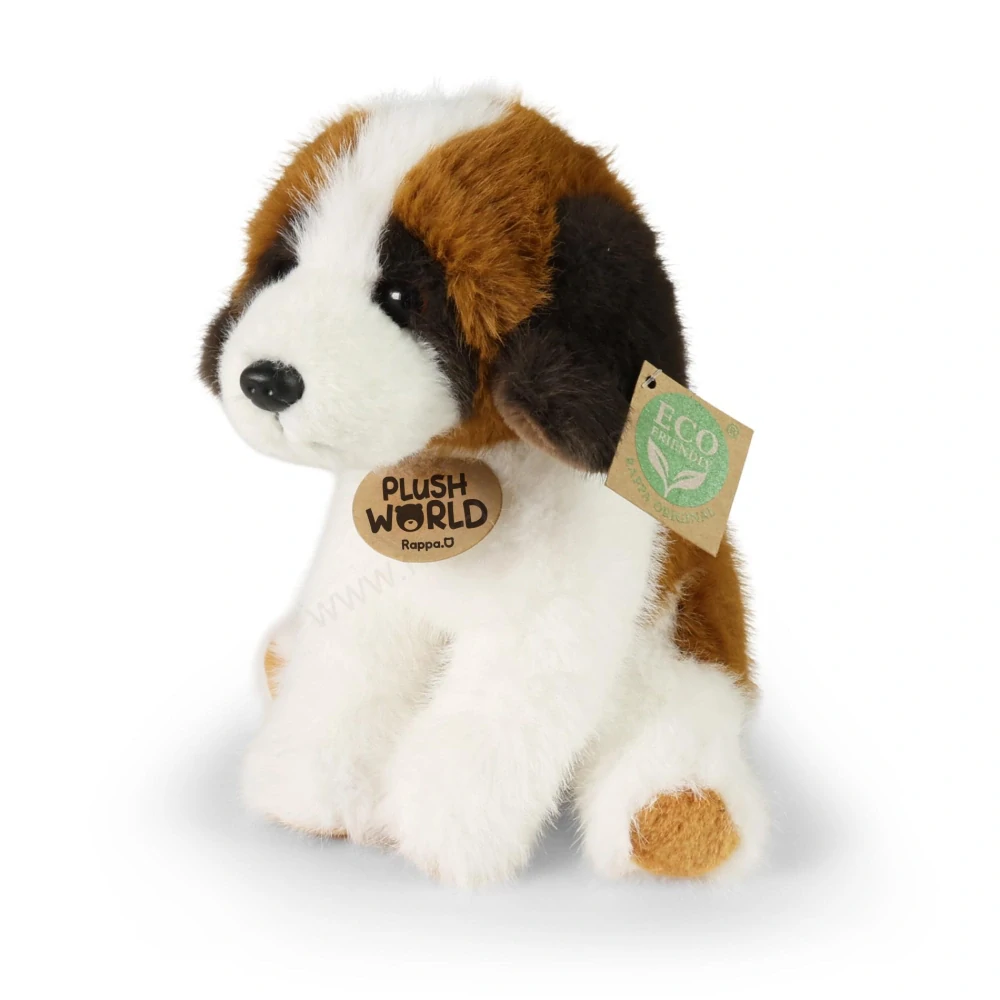 Plyšový pes bernardýn 20 cm, sedící ECO-FRIENDLY PLUSH WORLD