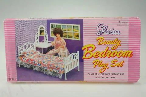 Postel + toaletka - pro panenky typu Barbie