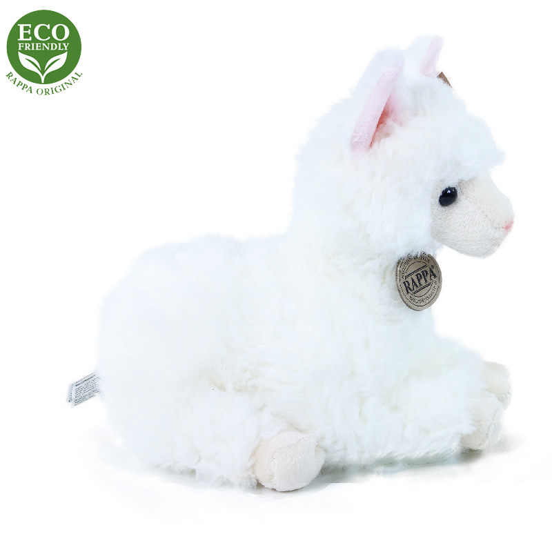 Plyšová lama (ovečka) ležící 23 cm ECO-FRIENDLY
