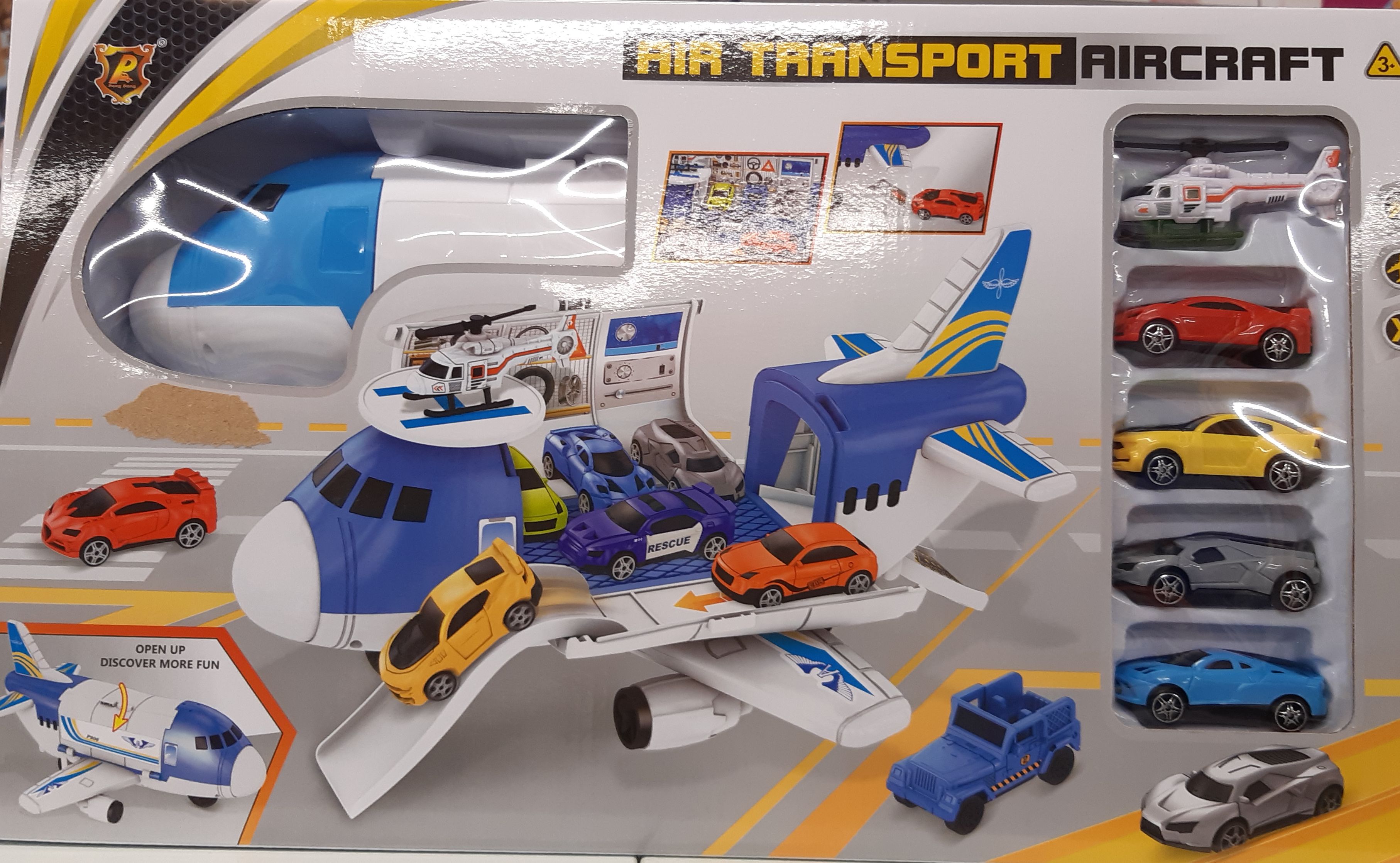  Letadlo rozkládací s autíčky