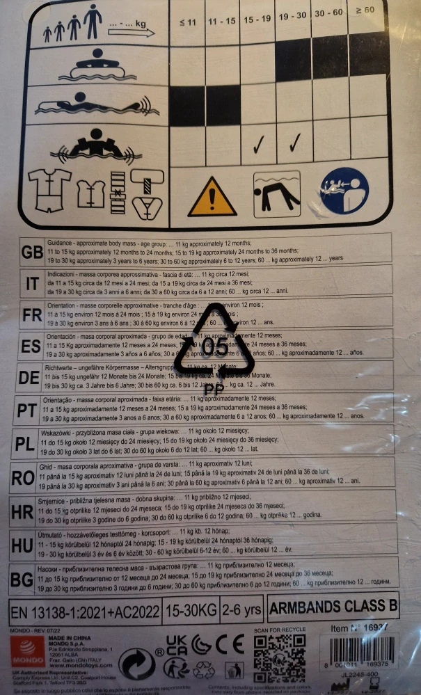 Nafukovací rukávky jednorožec 2 - 6 let 