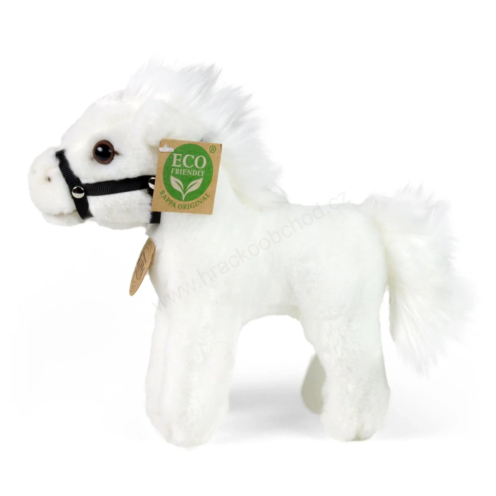 Plyšový kůň bílý 20 cm ECO-FRIENDLY