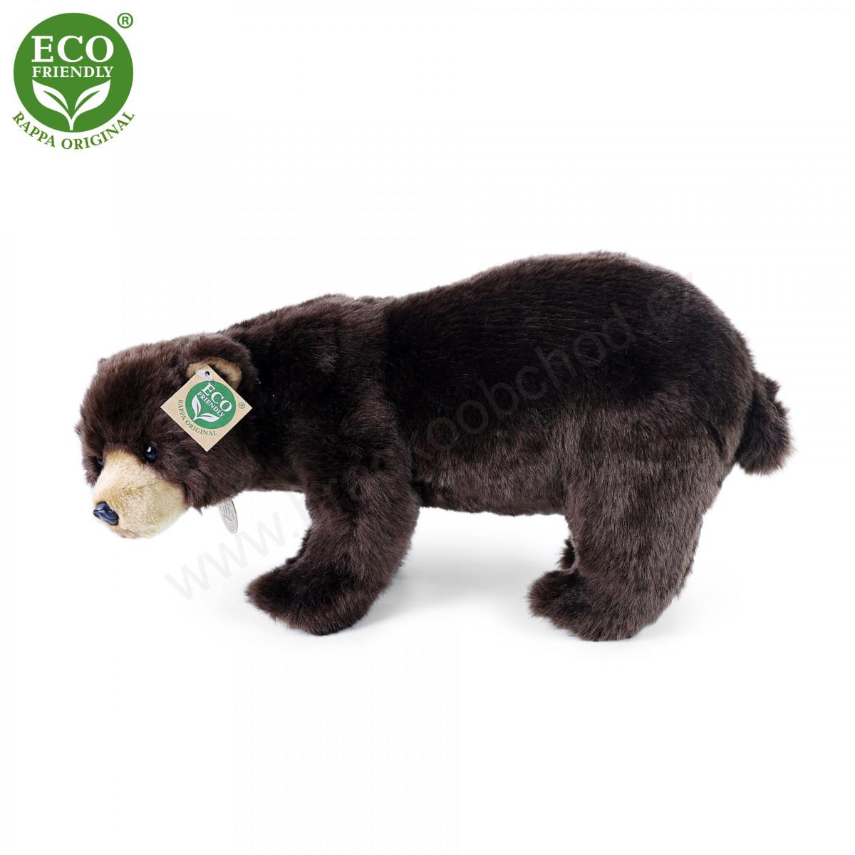 Plyšový medvěd hnědý stojící 40 cm ECO-FRIENDLY