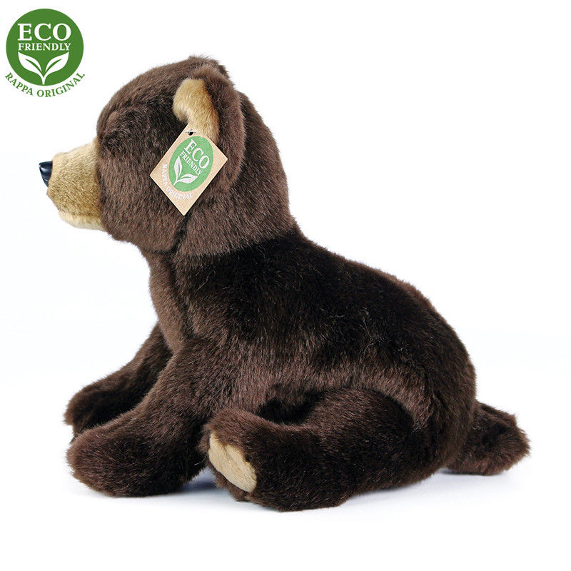 Plyšový medvěd hnědý sedící 25 cm ECO-FRIENDLY